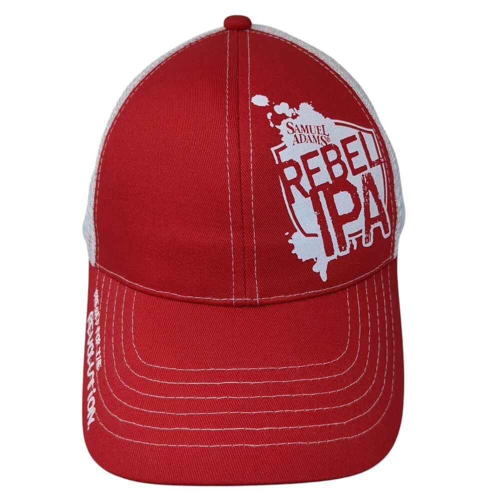 Samuel Adams Rebel IPA Brewed For The Revolution Snapback Trucker Hat Red OS